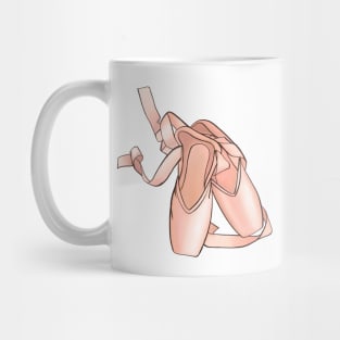 pink pointe shoes Mug